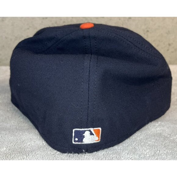 Vintage NWOT Detroit Tigers New Era Diamond Collection Hat Size 7 ⅜ Orange Logo - Picture 4 of 7